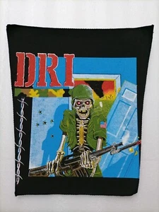 D.R.I Dirty Rotten Imbeciles - Vintage Original Backpatch anni 80 ,mai usata - Imagen 1 de 2
