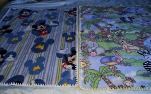 MICKEY MOUSE & ZOO ANIMALS  BABY BLANKETS (SET 2)