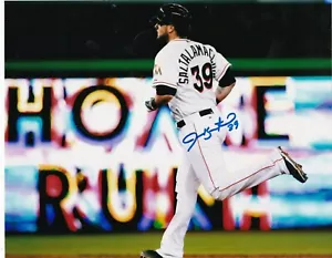 JARROD SALTALAMACCHIA MIAMI MARLINS ACTION SIGNED 8x10 - Picture 1 of 1