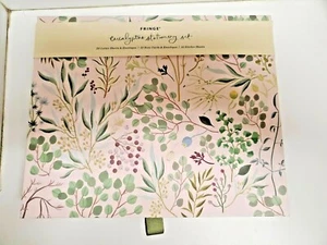 Fringe Eucalyptus Stationery Set w/20 letter sheets, 12 note cards & 20 stickers - Picture 1 of 8