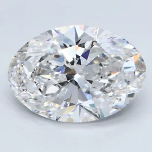 Loose CVD Diamond 2.80Ct Oval , D Color, 8x10 mm, Clarity IF , Certified Diamond - Picture 1 of 6
