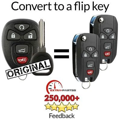 2 For 2007 2008 2009 2010 Saturn Outlook Car Remote Keyless Entry Flip Key Fob - Image 1 of 4