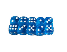 SETS OF 10 X  14MM & 16MM D6 DICE ROUND , SQUARE EDGE  STANDARD AND PEARL EFFECT