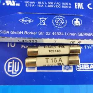10pcs New SIBA 189140 T16A 7006565 T 16A H500V Fuse - Picture 1 of 2