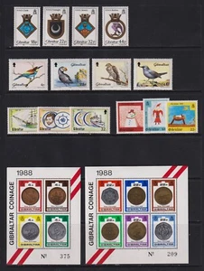 Gibraltar - 4 sets, 2 souvenir sheets, mint, cat. $ 32.55 - Picture 1 of 1