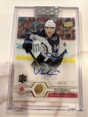 2019-20 Ville Heinola ClearCut Hockey Rookie Auto /65 UD Exclusive - Image 1 of 2