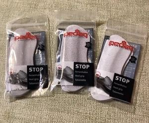 3 pair Pedag Stop Padded Leather Heel Grips Gray New Fast Ship - Picture 1 of 2
