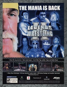 Legends of Wrestling II Nintendo GameCube - Print Ad Original Art 7,75x10,50 - Bild 1 von 1