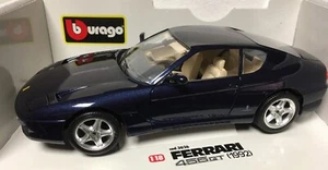 Automodell 1:18 FERRARI 456 GT 1992 blau - BURAGO No. 3036 - Bild 1 von 10