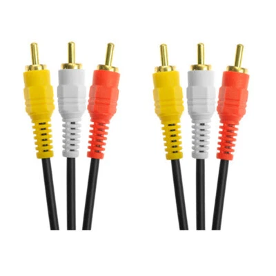 P38 Cinch Audio Video AV Cable Composite Video for TV Camcorder DVD Player 150cm - Image 1 of 4