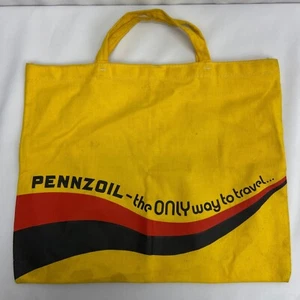 Vintage Pennzoil Advertising Canvas Tote Bag - Picture 1 of 3