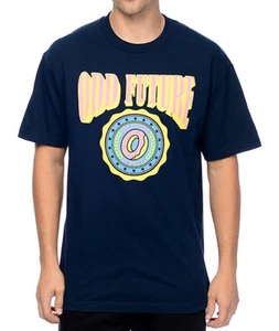 Camiseta Odd Future OFWGKTA CÍRCULO DONUT LOGOTIPO Marina Nueva con etiquetas 100% Auténtica - Imagen 1 de 1