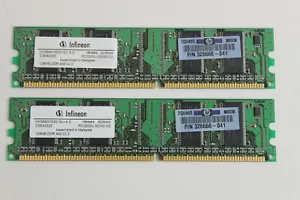 HP 326666-041 128MB DDR 400 CL3 PC3200 SDRAM MEMORY MODULE LOT OF QTY 2 - Picture 1 of 4