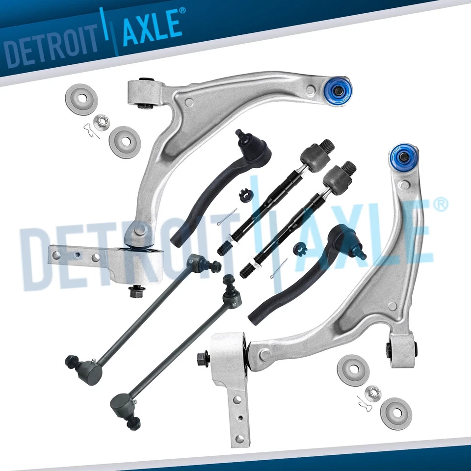 Front Lower Control Arms Ball Joints Sway Bars Tie Rods for 2009-15 Honda Pilot - Image 1 of 4
