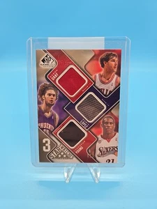 2009-10 SP Game Used Star Swatches 12/125 Gray/ Lopez/ Young #3S-GYL - Picture 1 of 10