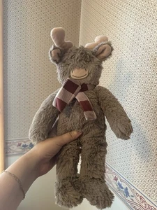 Bufanda de felpa Slumberkins marrón Holiday Moose Kin - Imagen 1 de 2