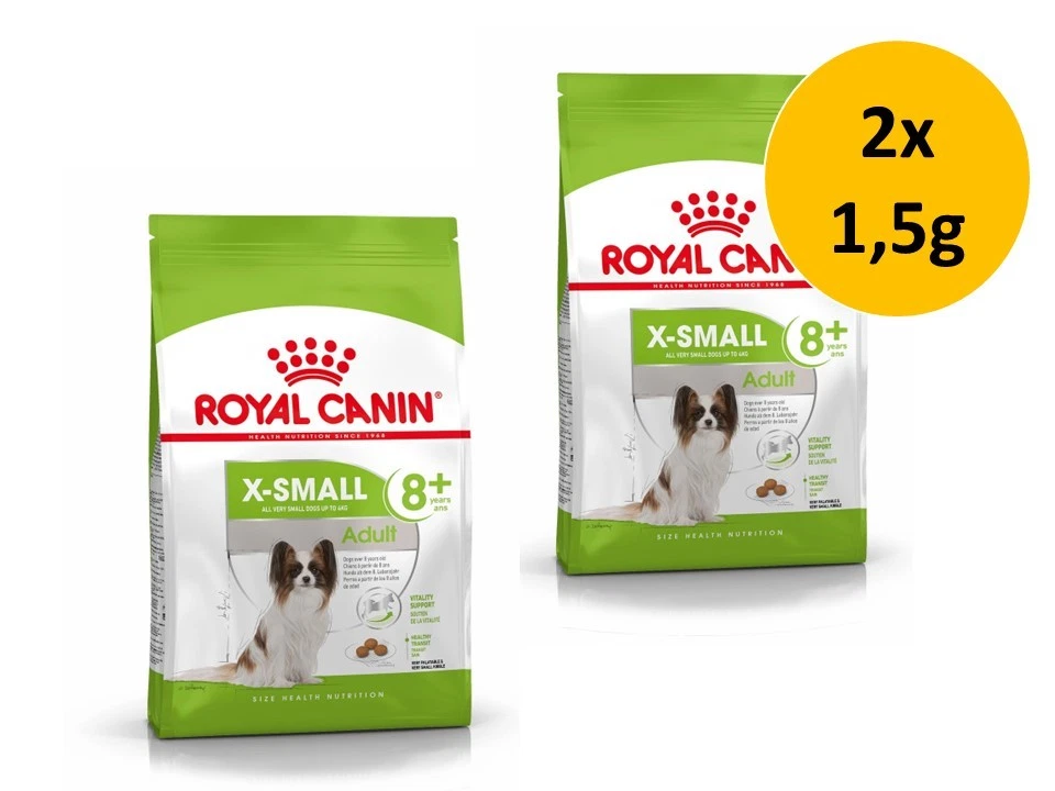 Royal Canin X-Small Adult 8+ | Hundefutter 2x 1,5kg SPARPACK - Bild 1 von 1