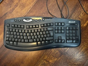 Microsoft Comfort Curve Ergonomic Keyboard 2000 v1.0 Multimedia Keys KU-0459 USB - Picture 1 of 1
