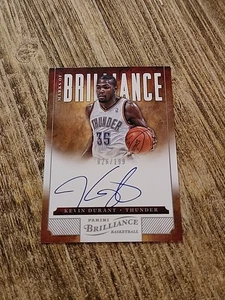 2012 Panini Brilliance Kevin Durant On-Card Auto /199 Thunder Rockets - Picture 1 of 2