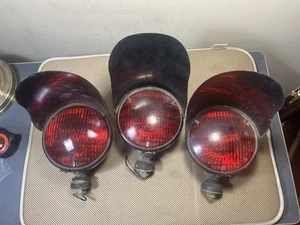 3 Oldtimer Sealed Beam 4433A Signalleuchte Eisenbahn Nebelscheinwerfer Schneehaube Traktor - Bild 1 von 5