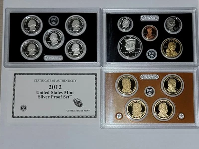 2012 Silver Proof Set U.S. Mint Original Government Packaging OGP COA - Image 1 of 2