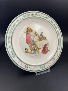 1985 Hallmark Norman Rockwell Limited Edition Weihnachtsteller - Bild 1 von 5