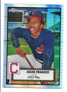 Julio Franco 2021 Topps Chrome Platinum Anniversary Silver Prism Refractor #594 - Picture 1 of 2