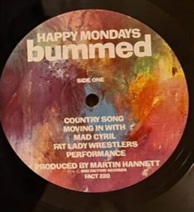 Happy Mondays Bummed LP Embossed Sleeve w Original inner UK 1988 Factory EX - Imagen 1 de 2