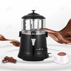 Dispensador de chocolate caliente 5L negro comercial bebida leche café leche té calentador - Imagen 1 de 6