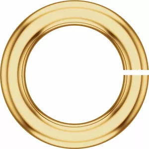 Anillo de salto pesado abierto de oro amarillo sólido calibre 16ga ABIERTO HECHO EN EE. UU. - Imagen 1 de 2
