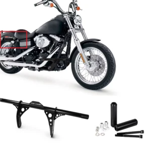 Crash Bar Frame Sliders Fit For Harley Dyna Mid Control Street Bob FXDB 2006-17 - Bild 1 von 16