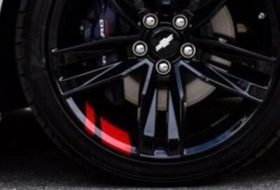 REDLINE Wheel Decals Hash Stripe Sport Stickers Universal Fit 18-20" Wheels Rims - Image 1 of 4
