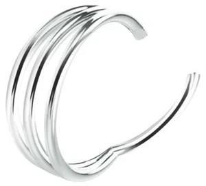 Piercing Schmuck Ohr Nase Septum Smooth Segment Clicker 3-er Ring in 1,2mm Stahl - Bild 1 von 4