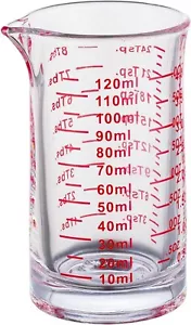 Ackers Shot Glass Measuring Cup 4 Ounce/120ML Liquid Heavy High Espresso Glas... - Picture 1 of 6