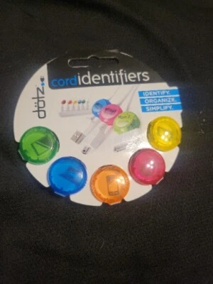 Dotz Cord Identifiers, Cord and Cable Management for Home and Office, 5 Count, - Image 1 of 2