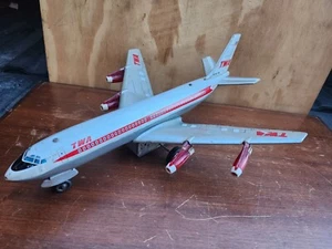 Vintage Tin Jet  Airplane TWA N79ITW , Just The Battery Cover - Picture 1 of 16