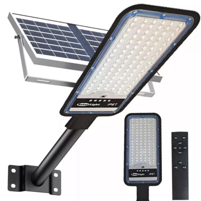 Commercial Solar Street Lights Outdoor Dusk-to-Dawn Solar High Bright Aluminum - Image 1 of 4