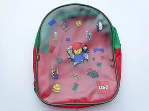 LEGO System Classic Backpack Travel Storage Bag with Vintage Minifigures Design - Picture 1 of 2