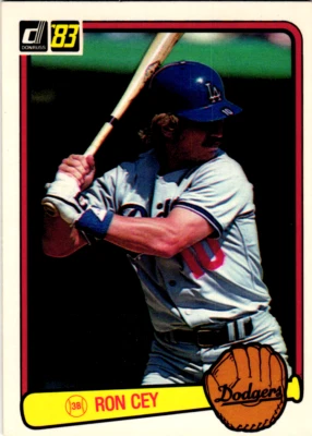 1983 Donruss Baseball Card #84 Ron Cey Los Angeles Dodgers - Image 1 of 2