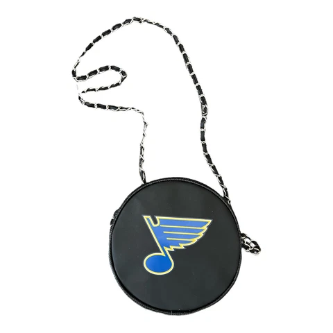 NHL Puck Crossbody Purse Bag (7" diameter) Cover