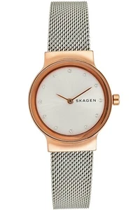 Skagen SKW2716, Damen Kleid, Edelstahl, roséfarbenes Gehäuse, silbernes Zifferblatt - Bild 1 von 1