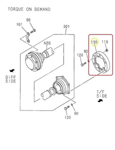 Adaptador-Eje de transmisión delantero genuino Isuzu/Honda 8971875810 98-02 Trooper, SLX - Imagen 1 de 3