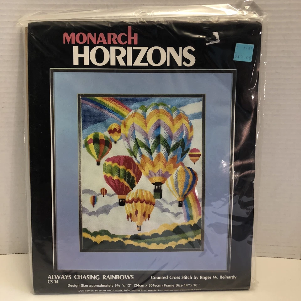 Always Chasing Rainbows Counted Cross Stitch Kit From Monarch Horizons 1981 CS14