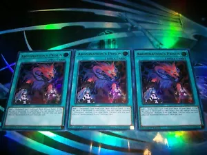 3x Abomination's Prison 1st Edition Ultra Rare RA02-EN064 Yu-Gi-Oh! - Picture 1 of 1