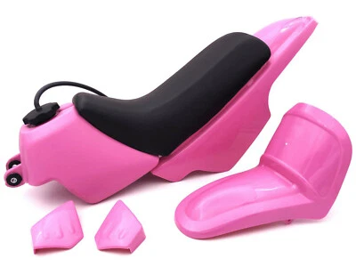YAMAHA PW50 PW 50 PLASTIC SEAT GAS TANK KIT PINK M PS48 - Image 1 of 4