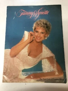 1987 Tammy Wynette Souvenir Program First Lady Of Country Music - Picture 1 of 6