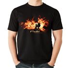 T-shirt unisex PUDEL FIRE AND FLAMME by Siviwonder Dogemotiv