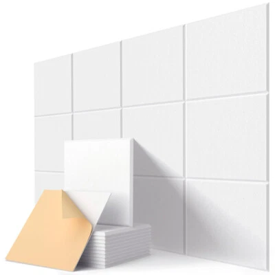 Acoustic Tiles Wall Panels Studio Room Sound Proofing Insulation 24 Sheets - Image 1 of 4
