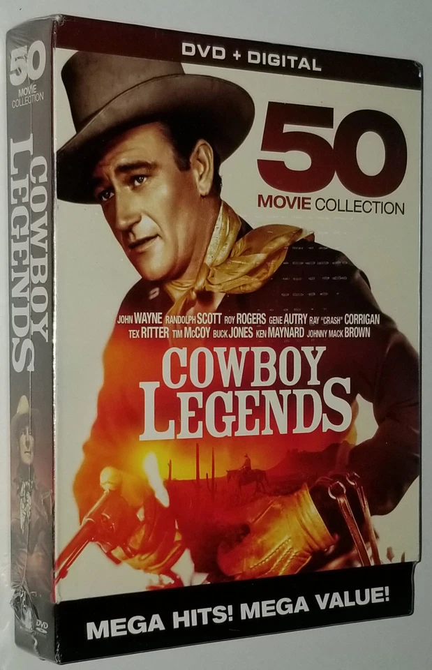 Cowboy Legends 50 Movie DVD Box Set John Wayne Roy Rogers, Gene Autry Tex Ritter - Image 1 of 1