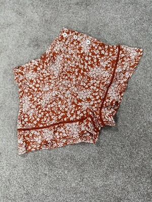 Miss Selfridge Summer Brown Floral Shorts Size 8 - Image 1 of 4
